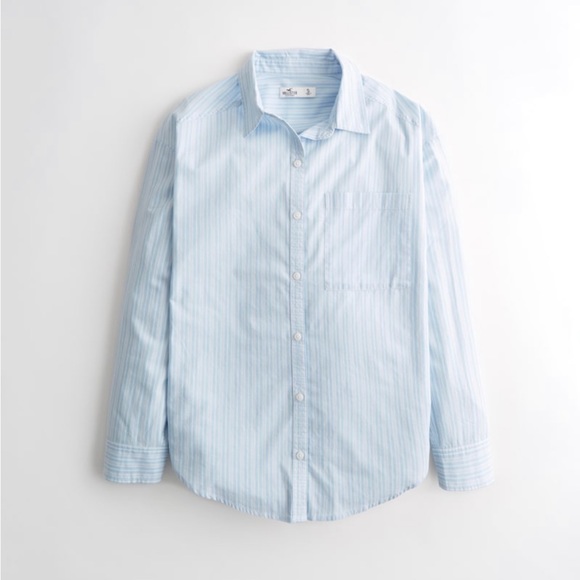 Hollister Women OVERSIZED BUTTON-DOWN SHIRT size M - Picture 1 of 6